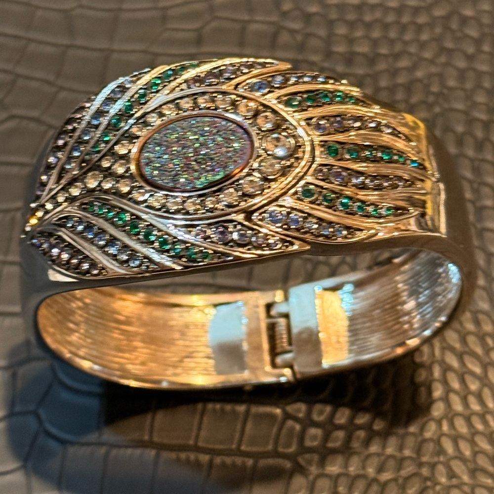 Drusy Blue and Green Bracelet Watch